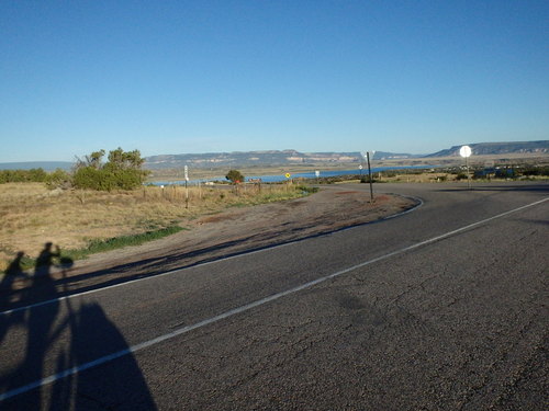 GDMBR: We were westbound on US-84 and the turn-off for WY-96 is ahead on the left.